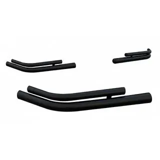 Dubbele achterhoekbeugels AK003-double Black (2 stuks, RVS) foto 2