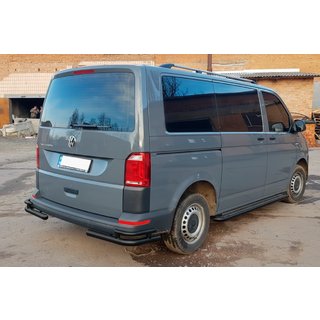 Achterhoekbeschermers AK003-Double Black (2 st., RVS) Volkswagen T6 2015–2024 foto 4