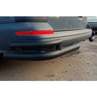 Achterhoekbeschermers AK003-Double Black (2 st., RVS) Volkswagen T6 2015–2024 foto 2
