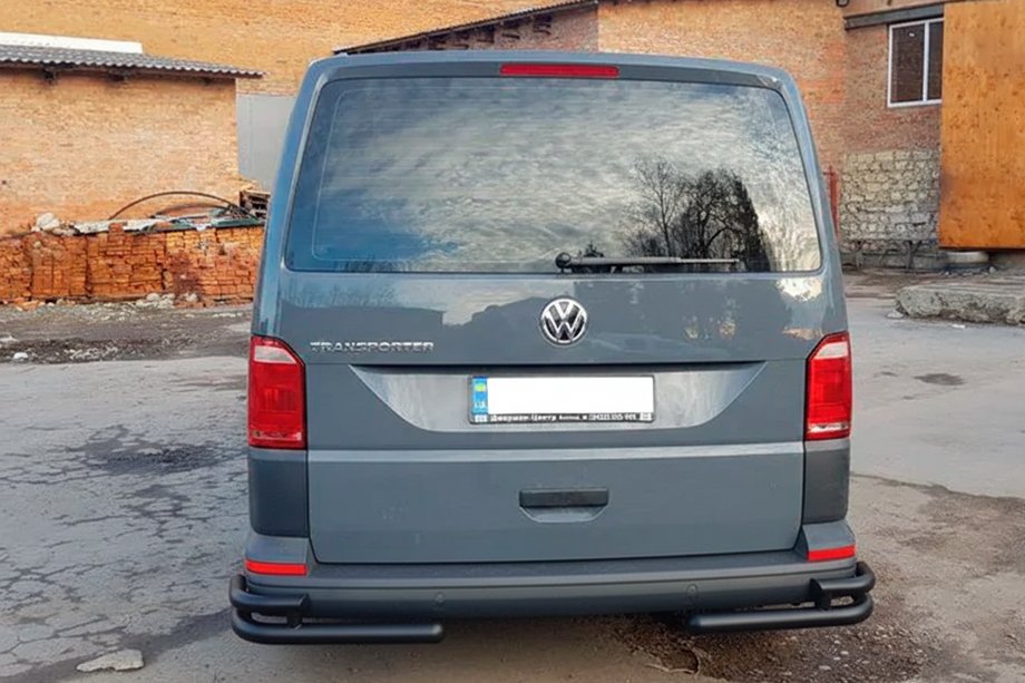 Volkswagen T6 2015–2024 Achterhoekbeschermers AK003-Double Black (2 st., RVS) Foto 3