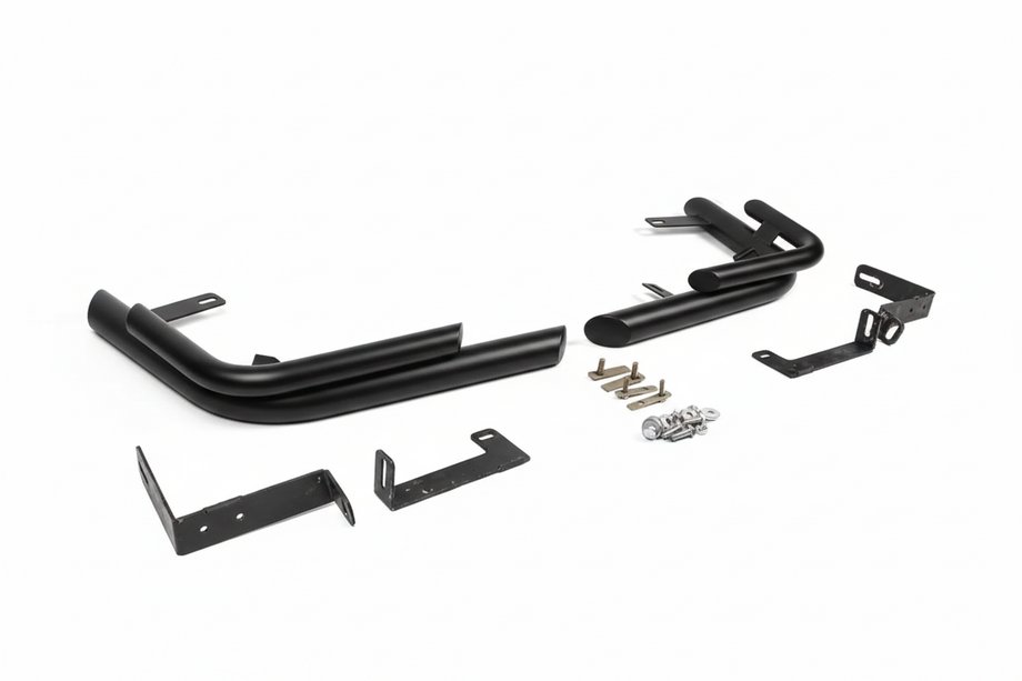 Nissan X-trail T31 2007–2014 Achterhoekbeugels AK003-Double Black (2 stuks, RVS) Foto 5