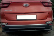 Kia Sportage 2015–2021 Achterbumperbescherming AK002-2 Black (RVS) foto 3