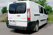 Peugeot Expert 2007–2016 Achterbeschermbeugel AK-002-Dubbel Black (RVS) foto 2