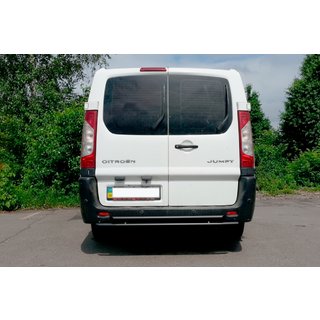 Achterbeschermbeugel AK-002-Dubbel Black (RVS) Peugeot Expert 2007–2016 foto 3