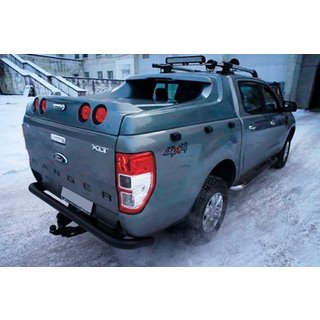 Achterbeschermbeugel AK005 Black (2011-2018, RVS) Ford Ranger 2011–2022 foto 2