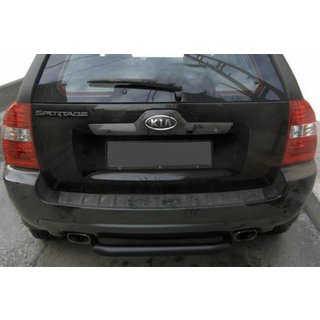 Achterbeschermbeugel AK005 Black (RVS) Kia Sportage 2004–2010