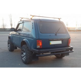 Achterbeschermbeugel AK002 dubbel Zwart Lada Niva en Urban 1977– foto 1
