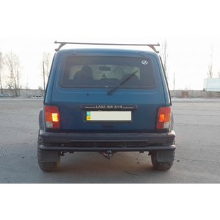 Achterbeschermbeugel AK002 dubbel Zwart Lada Niva en Urban 1977– foto 2