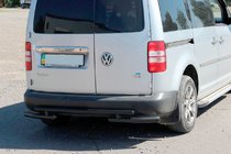 Volkswagen Caddy 2004–2010 Achterbeugel AK003-2 Black (2 stuks, RVS) foto 1