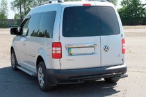 Volkswagen Caddy 2004–2010 Achterbeugel AK003-2 Black (2 stuks, RVS) foto 3