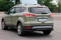 Ford Kuga/Escape 2013–2019 Achterbeschermbeugel AK002-3 Black (RVS) foto 2
