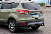 Ford Kuga/Escape 2013–2019 Achterbeschermbeugel AK002-3 Black (RVS) foto 3