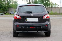 Nissan Qashqai 2007–2010 Achterbeugel AK011 Black (roestvrij staal) foto 1