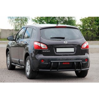 Achterbeugel AK011 Black (roestvrij staal) Nissan Qashqai 2007–2010 foto 3