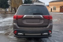 Mitsubishi Outlander 2012–2021 Achterbeugel AK004-2 Black (RVS) foto 2