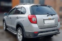 Chevrolet Captiva 2006–2019 Achterbeschermbeugel AK005 Black (RVS) foto 1