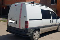 Fiat Scudo 1996–2007 Achterbeschermbeugel AK005 Black (RVS) foto 3