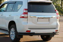 Toyota Land Cruiser Prado 150 2009–2023 Achterbeschermbeugel AK005-2 Black (RVS) foto 6