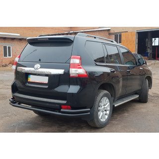 Achterbeschermbeugel AK005-2 Black (RVS) Toyota Land Cruiser Prado 150 2009–2023 foto 4