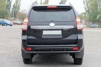 Toyota Land Cruiser Prado 150 2009–2023 Achterbeugel AK002-2v2 Black (RVS) foto 2