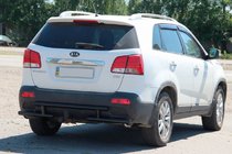 Kia Sorento II XM 2009–2014 Achterbeugel AK002-2 Black (RVS) foto 4