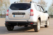 Dacia Duster 2008–2018 Achterbeschermbeugel AK005-Special Black (RVS) foto 1