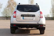Dacia Duster 2008–2018 Achterbeschermbeugel AK005-Special Black (RVS) foto 2
