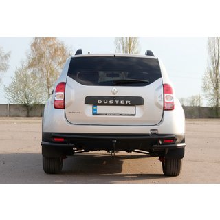 Achterbeschermbeugel AK005-Special Black (RVS) Dacia Duster 2008–2018 foto 2