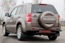 Suzuki Grand Vitara 2005–2017 Achterbeschermbeugel AK003-2 Black (RVS) foto 3
