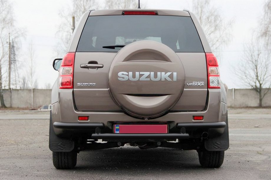 Suzuki Grand Vitara 2005–2017 Achterbeschermbeugel AK003-2 Black (RVS) Image