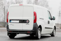 Fiat Doblo II 2010–2022 Achterrollbar AK002/1 – Dubbel Black (RVS) foto 3