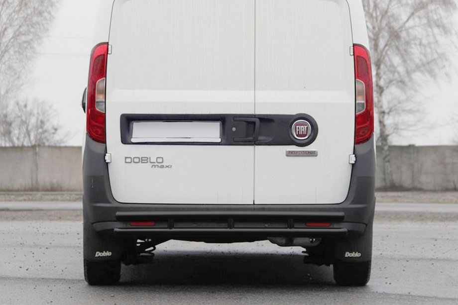 Opel Combo 2012–2018 Achterrollbar AK002/1 – Dubbel Black (RVS) Image