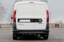Opel Combo 2012–2018 Achterrolbeugel AK005/2-Dubbel Black (RVS) foto 1