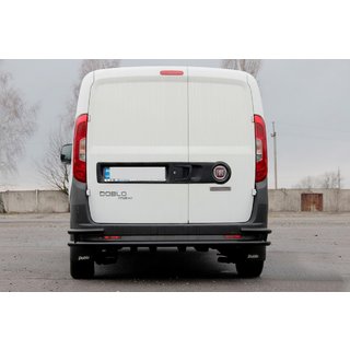 Achterrolbeugel AK005/2-Dubbel Black (RVS) Opel Combo 2012–2018 foto 1