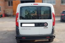 Fiat Doblo II 2010–2022 Achterrolbeugel AK005/2-Dubbel Black (RVS) foto 2