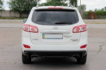 Hyundai Santa Fe 2 2006–2012 Achterbeugel AK002-2 Black (RVS) foto 1