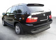 BMW X5 E53 1999–2006 Achterbumperbescherming Special Black (RVS) foto 1