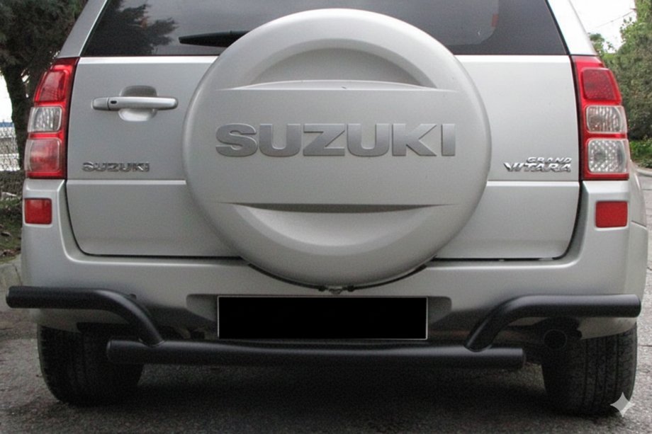 Suzuki Grand Vitara 2005–2017 Achterbeschermbeugel AK005-2 Black (RVS) Image