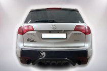Acura MDX 2007–2013 Achterbumperbescherming B1-47 Black (RVS) foto 3