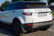 Range Rover Evoque 2012–2018 Achterbeschermbeugel AK005-1 Black (RVS) foto 1