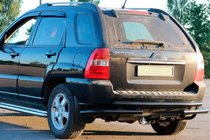 Kia Sportage 2004–2010 Achterbeugel AK007 Black (RVS) foto 1