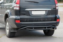 Toyota Land Cruiser Prado 120 2002–2009 Achterbumperbescherming AK008-1 Black foto 5