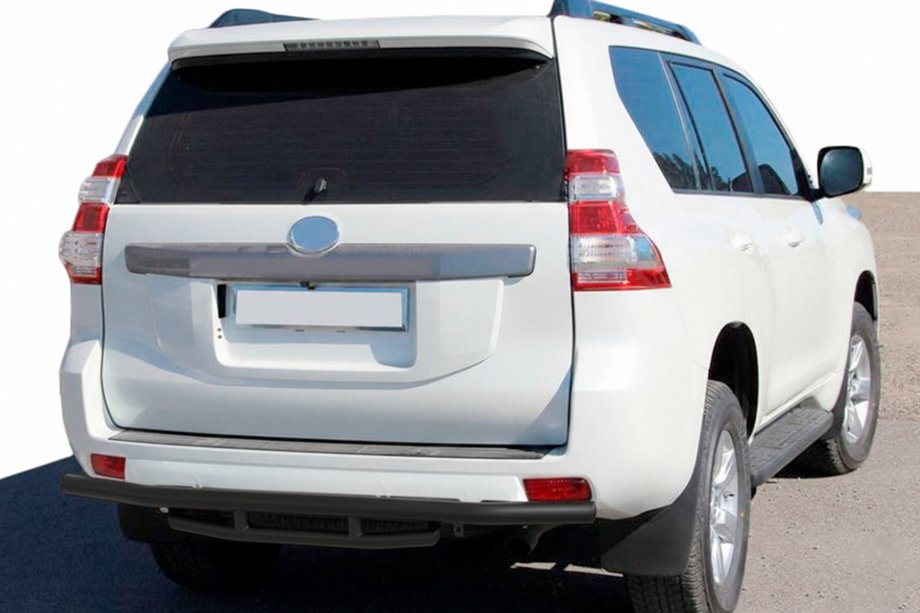 Toyota Land Cruiser Prado 150 2009–2023 Achterbeschermbeugel AK002-2v1 Black (RVS) Image