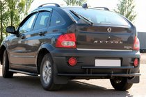 SsangYong Action 2005–2018 Achterbeschermbeugel AK005-2 Black (RVS) foto 1