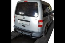 Volkswagen Caddy 2004–2010 Achterbeugel AK003-3 Black (2 stuks, roestvrij staal) foto 3