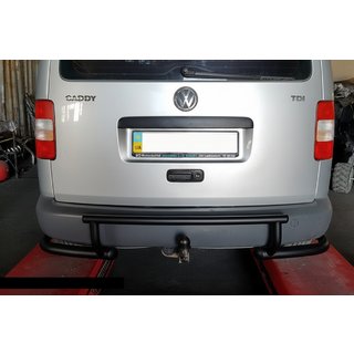 Achterbeugel AK003-3 Black (2 stuks, roestvrij staal) Volkswagen Caddy 2010–2015 foto 1