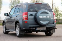Suzuki Grand Vitara 2005–2017 Achterbeschermbeugel AK005-3 Black (RVS) foto 1