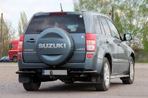 Suzuki Grand Vitara 2005–2017 Achterbeschermbeugel AK005-3 Black (RVS) foto 3