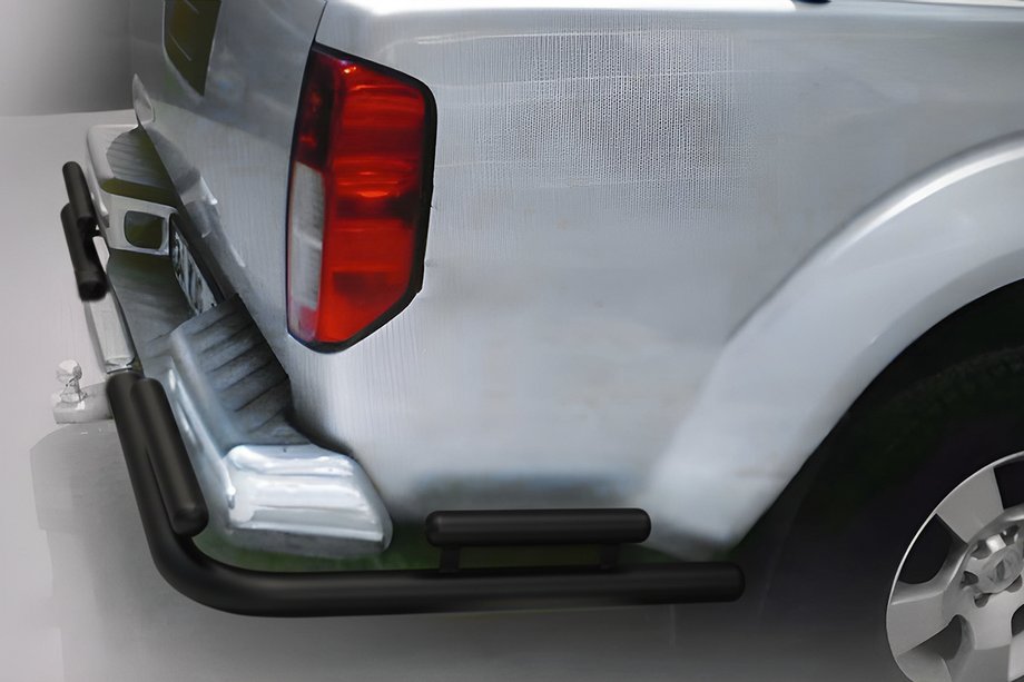 Nissan Navara 2006–2015 Achterbeschermbeugel AK003-Special Black (RVS) Image