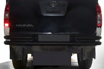 Nissan Navara 2006–2015 Achterbeschermbeugel AK005-3 Black (RVS) foto 1